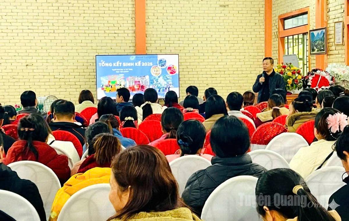 Các đại biểu tham dự hội nghị tổng kết dự án sinh kế do Tổ chức GNI triển khai năm 2025.