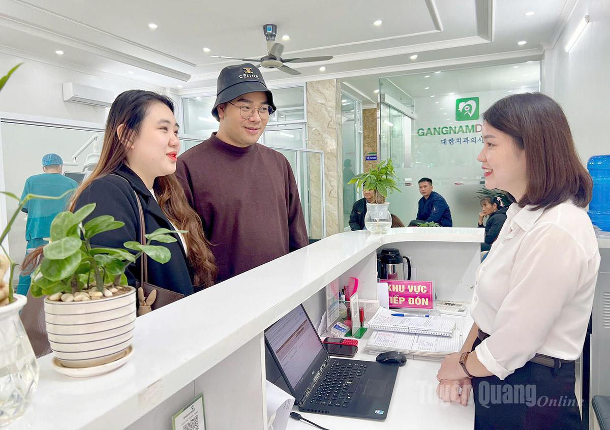 Nha khoa thẩm mỹ Gangnam Dental - Chi nhánh Tuyên Quang, số 304, đường Quang Trung, phường Minh Xuân được nhiều khách hàng tin tưởng lựa chọn.