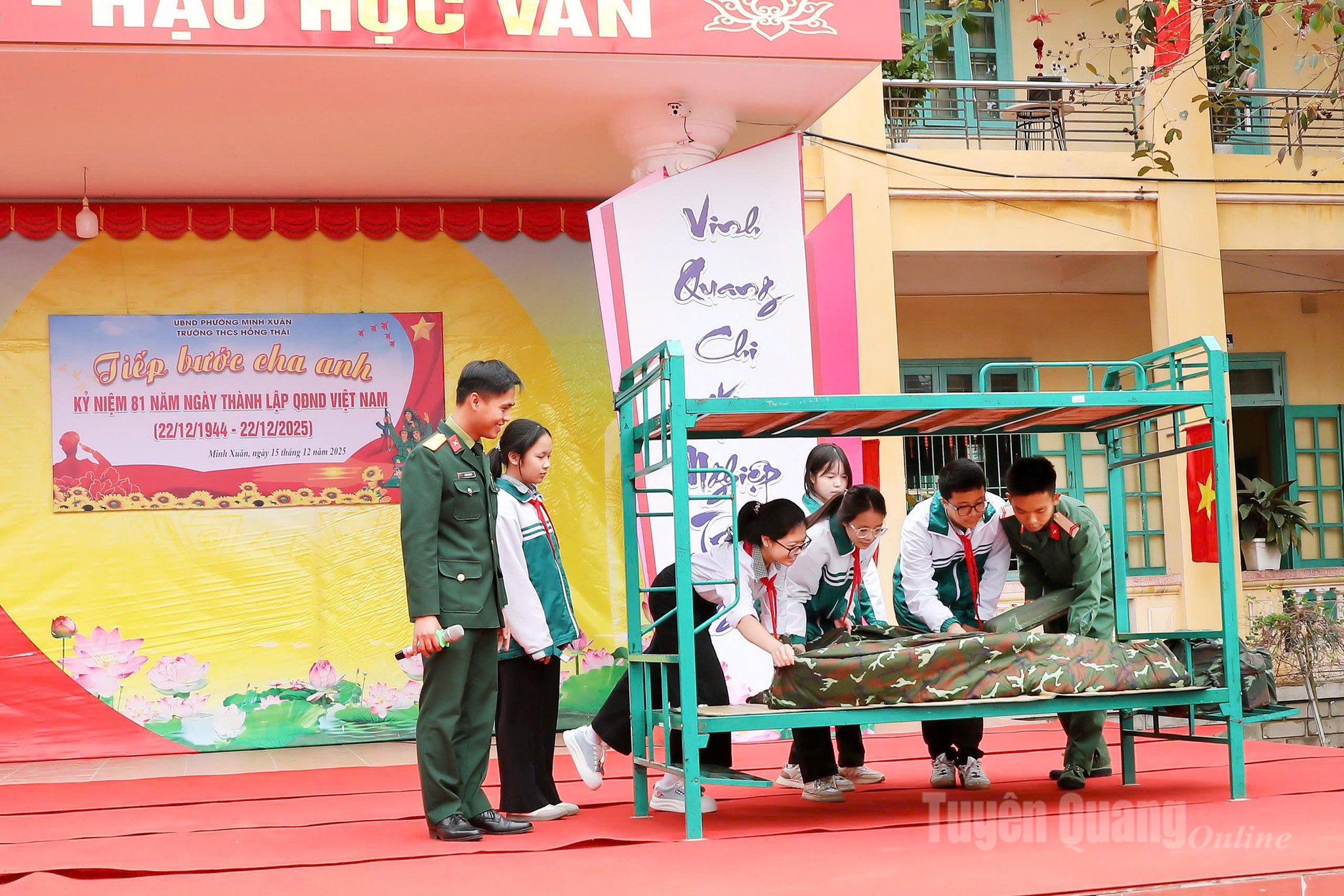 Trường THCS Hồng Thái, phường Minh Xuân tổ chức nhiều hoạt động ý nghĩa cho học sinh.