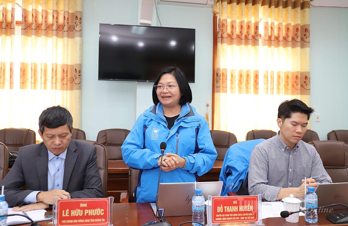 Đại diện UNDP tại Việt Nam phát biểu tại hội nghị