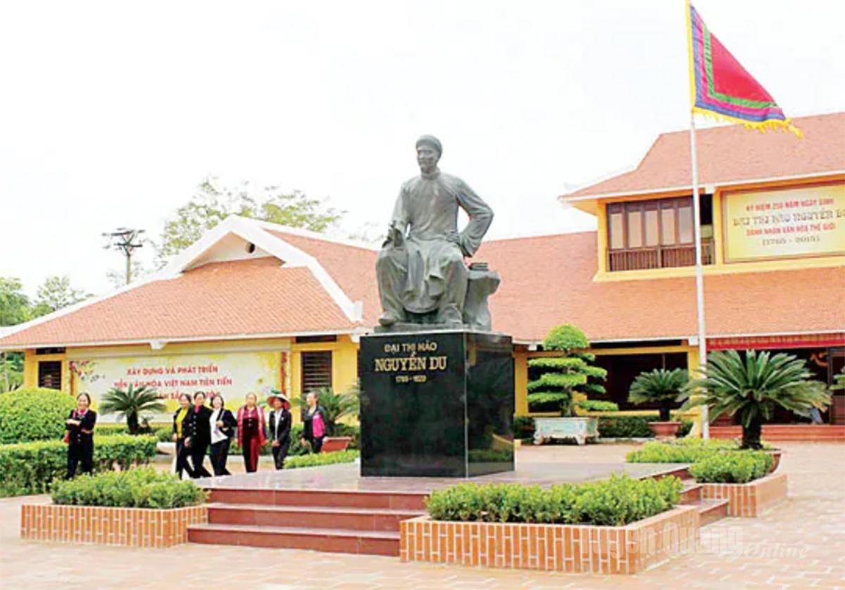 Khu lưu niệm Đại thi hào, Danh      nhân văn hóa Thế giới Nguyễn Du tại xã Tiên Điền, Hà Tĩnh.