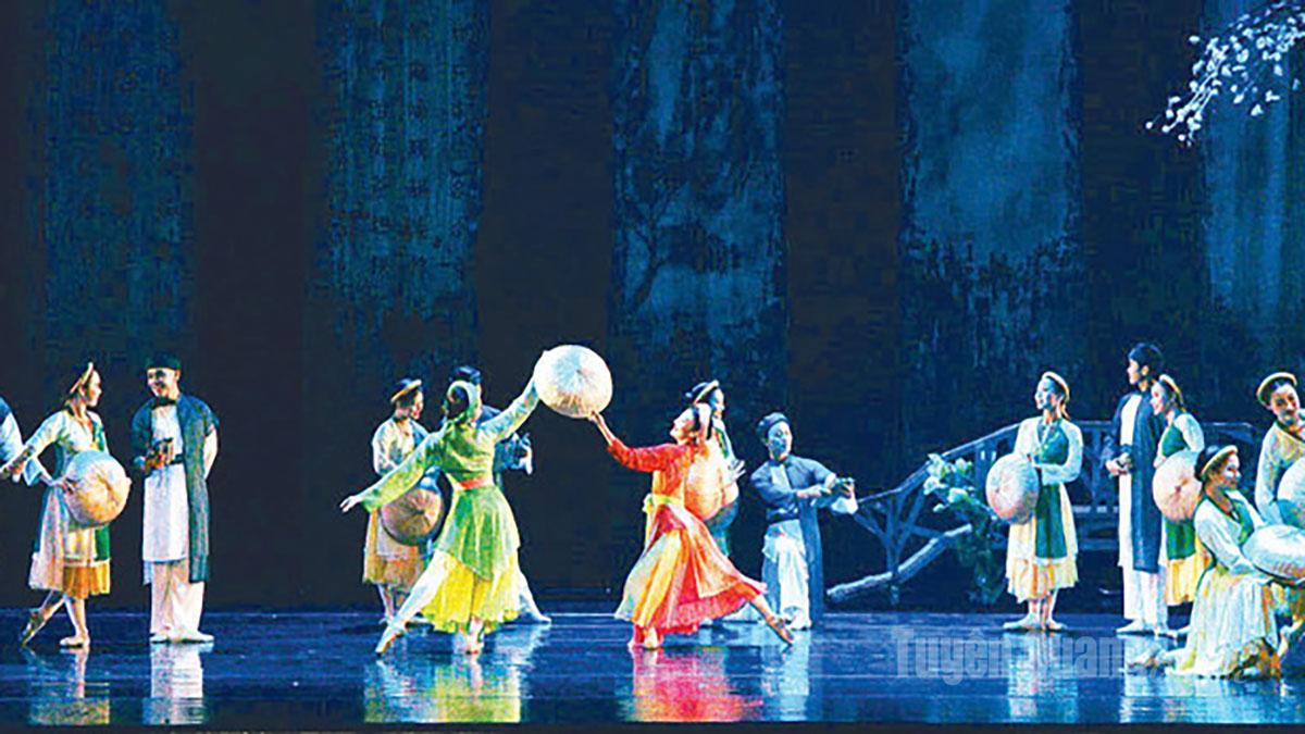 Một cảnh trong vở Ballet Kiều lấy cảm hứng từ kiệt tác Truyện Kiều của Đại thi hào Nguyễn Du.
