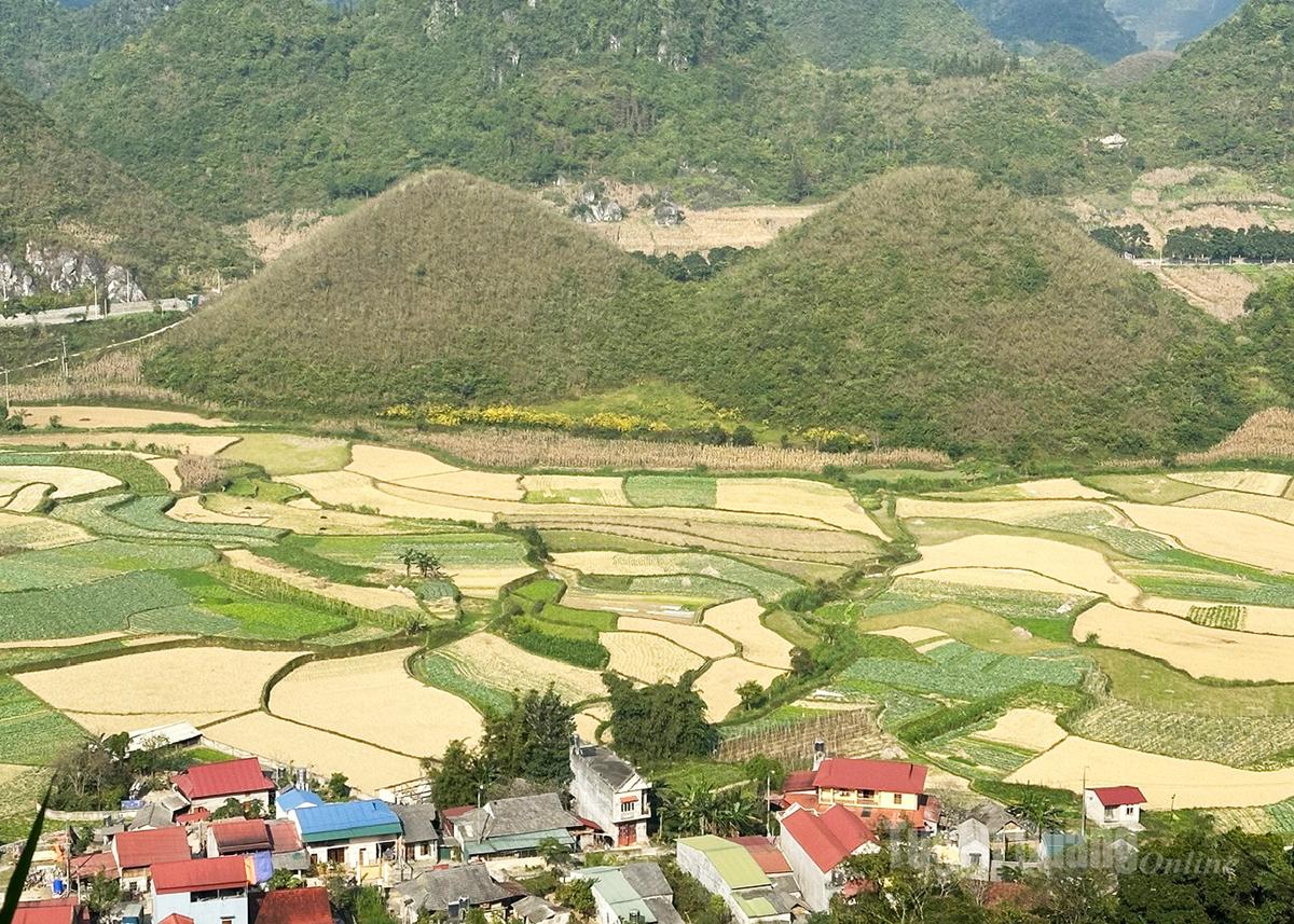 Núi đôi Quản Bạ cũng là điểm đến hấp dẫn để khách du lịch tham quan và chếch in.