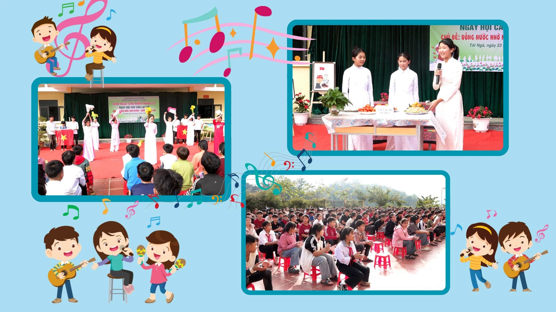 Những giờ ngoại khóa bổ ích của các em học sinh trường Phổ thông dân tộc bán trú THCS Tát Ngà.