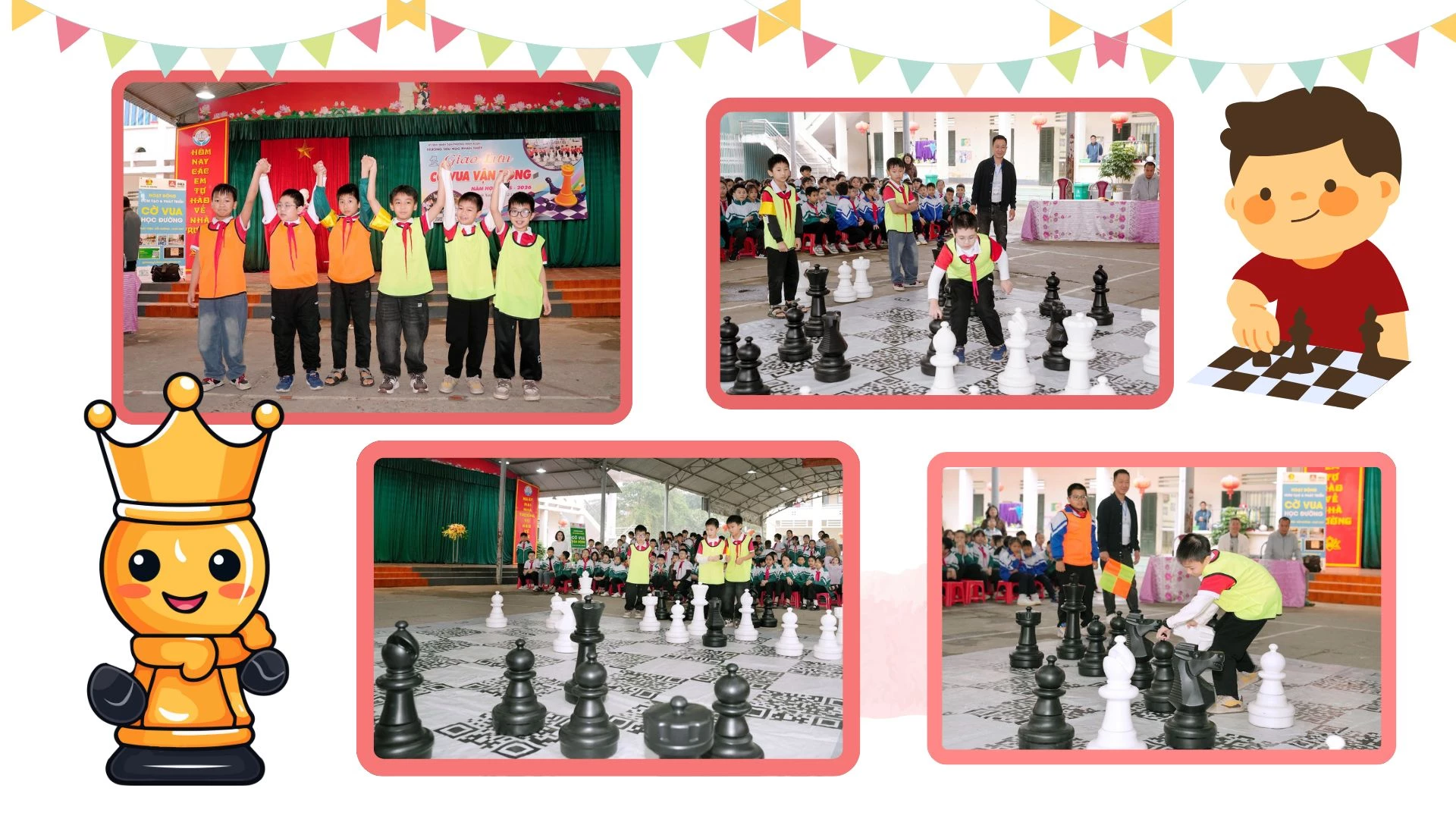 Chương trình giao lưu Cờ vua vận động.