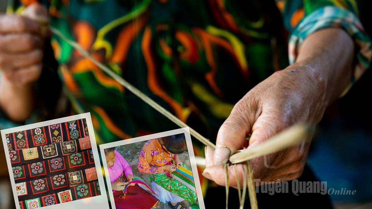 Once the basic fabric is completed, embroidery and decoration become the stage where H’mong women express their emotions, thoughts, and stories of life and nature through clothing. Geometric patterns such as squares, triangles, and spiral shapes all carry profound symbolic meanings related to the universe, heaven and earth, or fertility and growth.