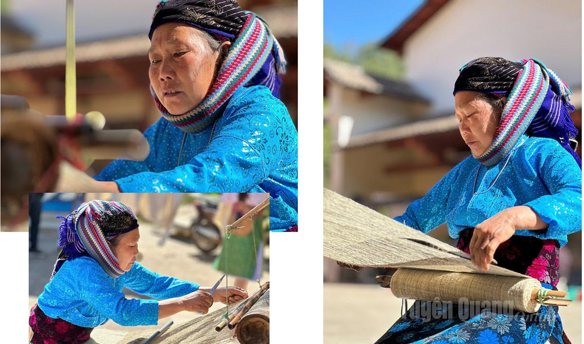 A complete traditional outfit can take anywhere from several months to an entire year to finish, as everything is done by hand, from spinning the hemp threads to each embroidery stitch.