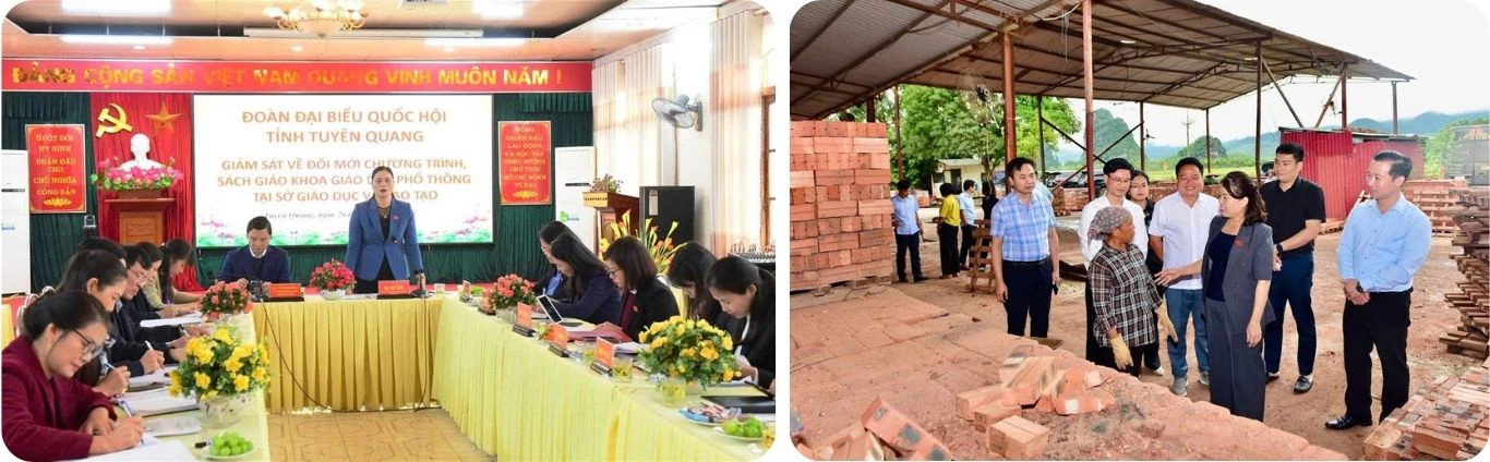 Đoàn đại biểu Quốc hội tỉnh thực hiện giám sát chuyên đề tại Sở Giáo dục và Đào tạo và khảo sát tình hình sản xuất
tại các doanh nghiệp trên địa bàn tỉnh.