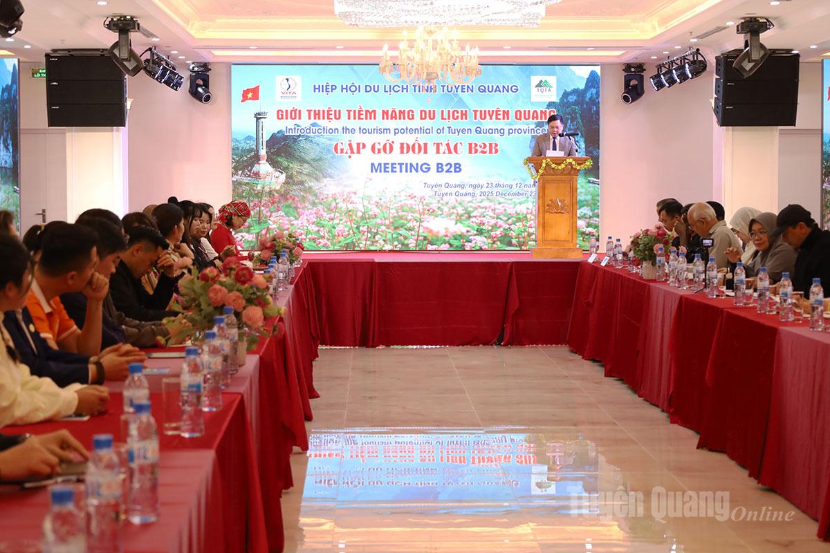 Toàn cảnh buổi gặp gỡ giới thiệu tiềm năng du lịch và kết nối B2B.