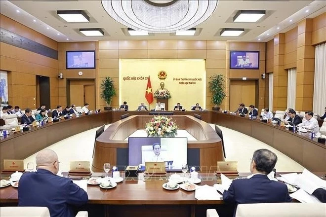A view of the NA Standing Committees 52nd session in Ha Noi on December 2 (Photo: VNA)