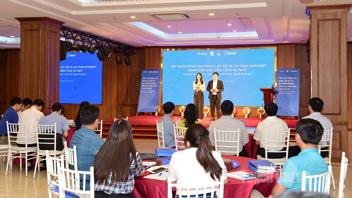 Sở Giáo dục và Đào tạo tập huấn nâng cao năng lực số cho cán bộ, giáo viên các trường học trên địa bàn tỉnh.