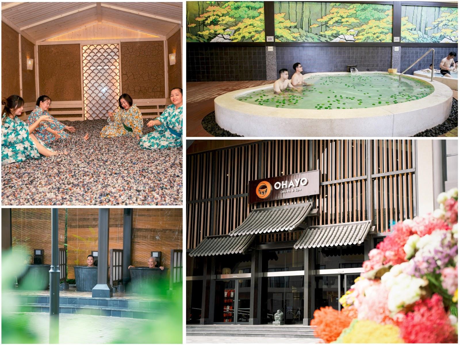 Đa dạng các khu Onsen và Sauna cho trải nghiệm chăm sóc sức khỏe kỳ thú tại Ohayo Onsen & Spa như: Japanese Onsen, Themed Onsen, Thermal Salt Pool,...