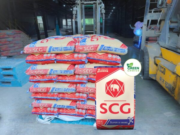 SCG Super xi măng sản phẩm “xanh” được chứng nhận Green Choice - nằm trong chuỗi hành trình hướng tới giảm phát thải bằng không của tập đoàn SCG. (Ảnh: SCG)