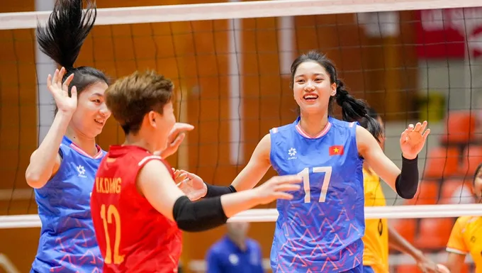Chủ công Nguyễn Thị Phương (17) được ban huấn luyện đăng ký thi đấu chặng 2 giải SEA V.League 2025. Ảnh: AVC