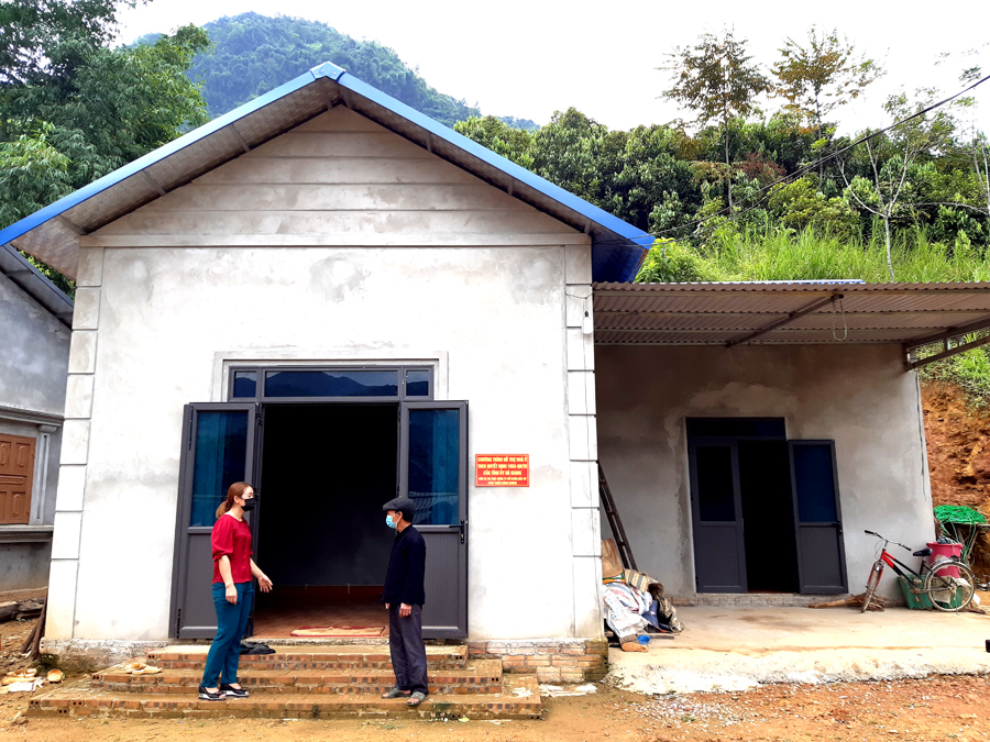 Ngôi nhà mới của chị Giàng Thị Thẳng, thôn Đồng Tiến.