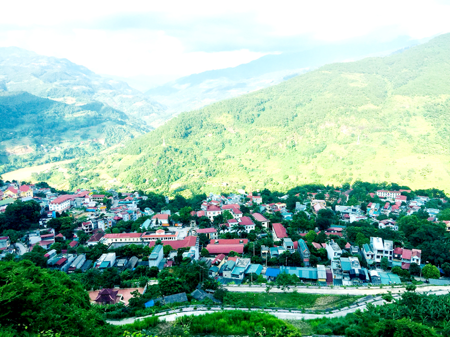 Diện mạo thị trấn Cốc Pài. 