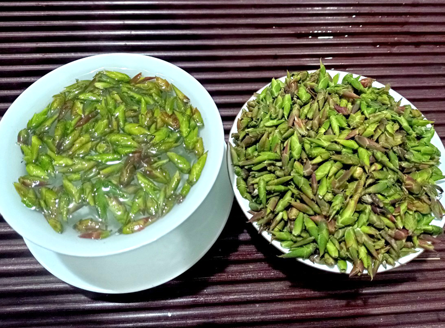 Sản phẩm chè Móng rồng có hương vị đặc biệt trên đỉnh cao Chiêu Lầu Thi.