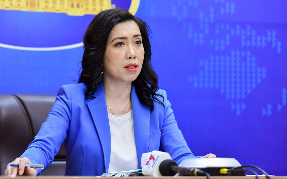 Người phát ngôn Bộ Ngoại giao Lê Thị Thu Hằng.