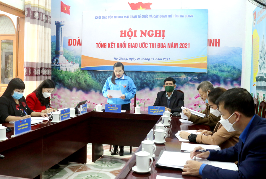 Hội nghị tổng kết Khối giao ước thi đua MTTQ và các đoàn thể tỉnh năm 2021