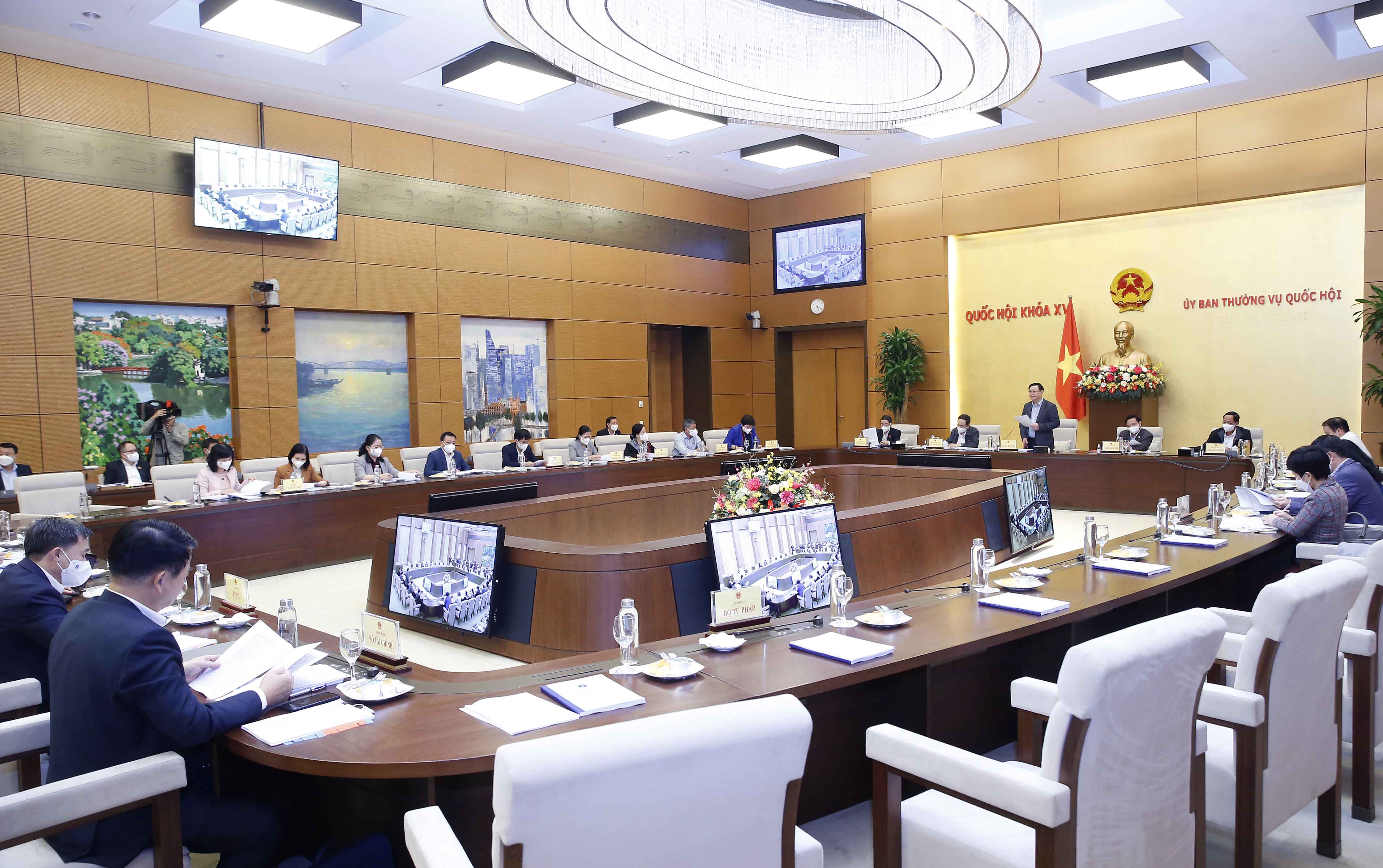 Toàn cảnh buổi làm việc. 