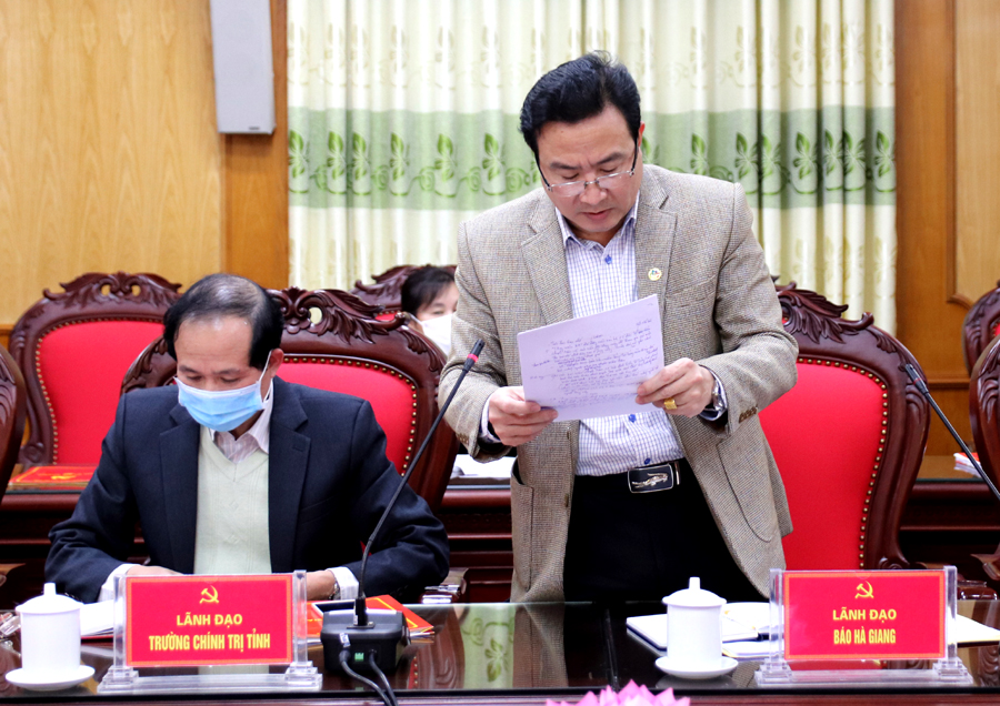 Lãnh đạo Báo Hà Giang cho biết, đơn vị đảm bảo xuất bản báo đúng định kỳ, định hướng của tỉnh, không để xảy ra sai sót trong quá trình thông tin.