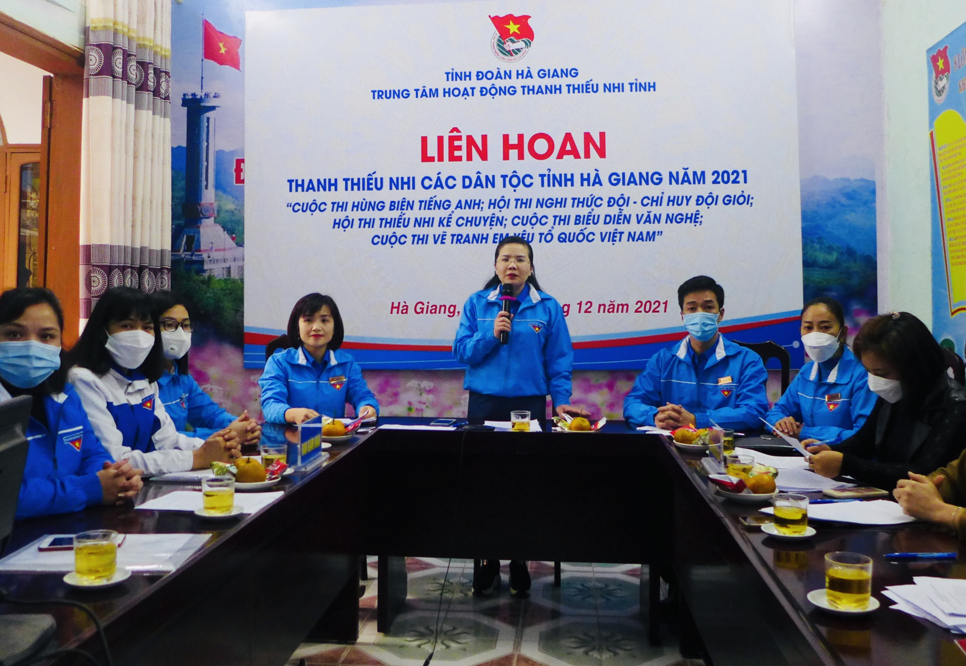 Đồng chí Đỗ Thị Hương, UVBCH Trung ương Đoàn, Bí thư Tỉnh đoàn Khai mạc Liên hoan