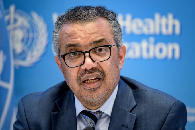 Tổng giám đốc WHO Tedros Adhanom Ghebreyesus tại cuộc họp báo ở Geneva, Thụy Sĩ hôm 20/12.