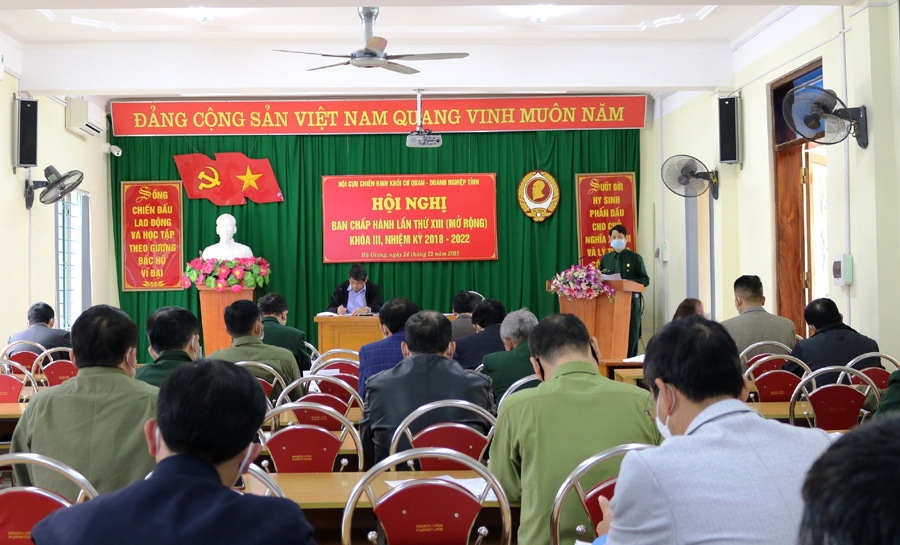 Hội nghị Ban chấp hành Hội Cựu chiến binh khối Cơ quan – Doanh nghiệp tỉnh lần thứ XIII