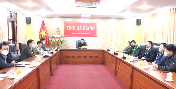 Các đại biểu dự họp tại điểm cầu tỉnh.