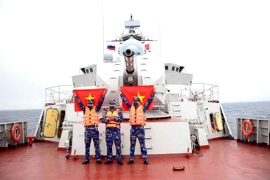 Niềm vui chiến thắng của kíp bắn pháo AK 176 đội tuyển Việt Nam tại Hội thao Army Games 2021. Ảnh: CTV (Lữ đoàn 162)