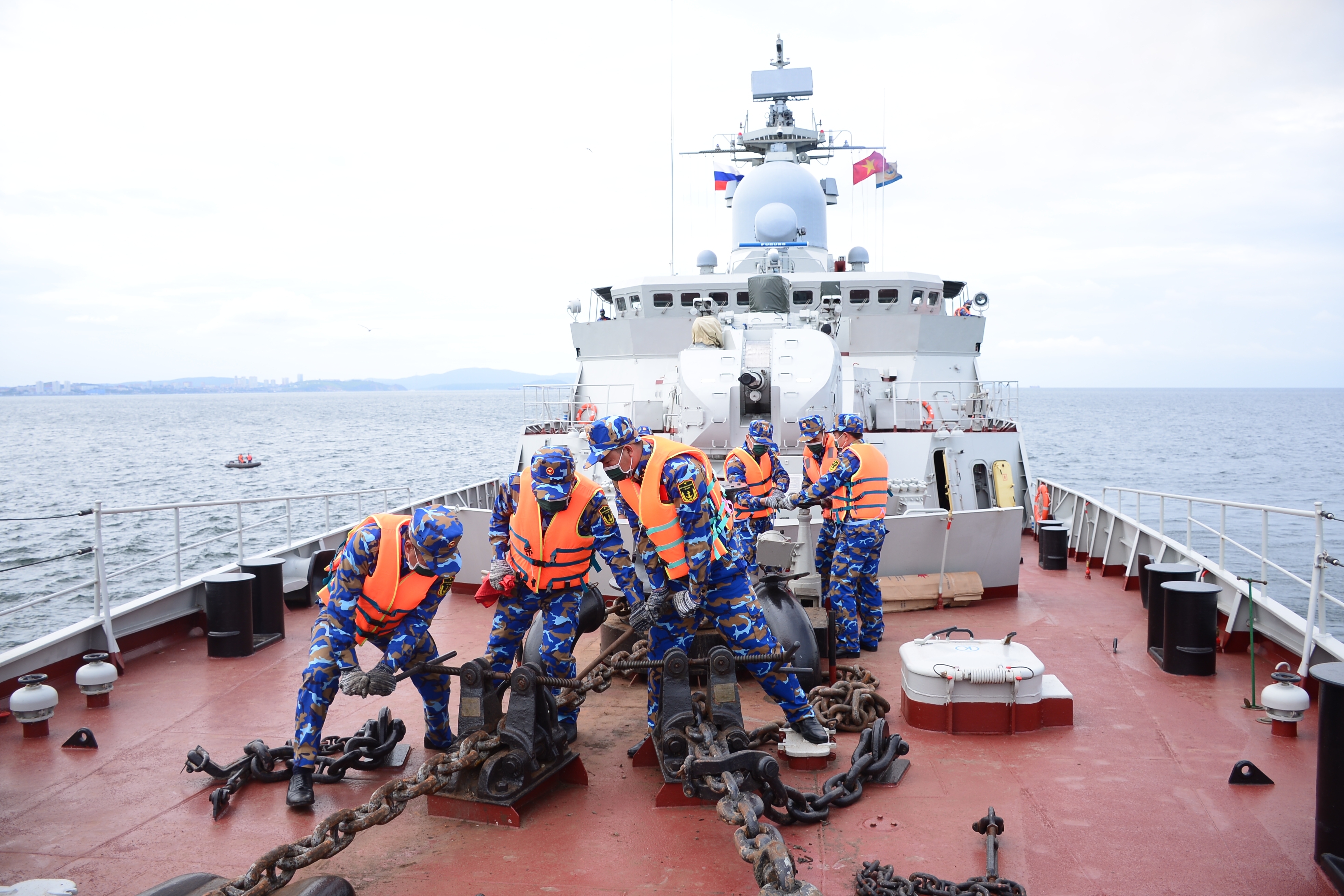 Đội kỹ năng hằng hải thuộc Lữ đoàn 162 tham gia thi đấu tại Hội thao Army Games 2021. Ảnh: CTV (Lữ đoàn 162)