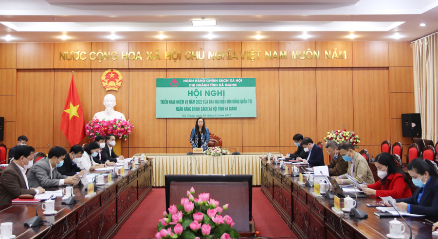 Ban đại diện Hội đồng quản trị Ngân hàng Chính sách xã hội tỉnh triển khai nhiệm vụ năm 2022.