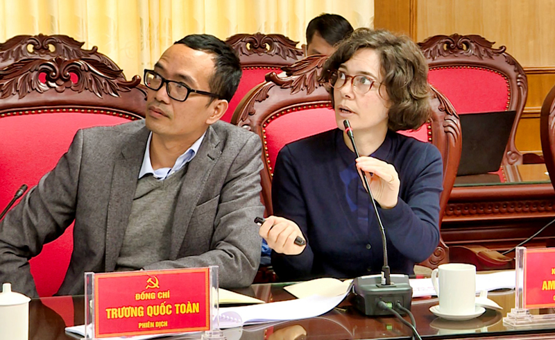 Bà Amelie trình bày thiết kế không gian trưng bày Bảo tàng tỉnh
