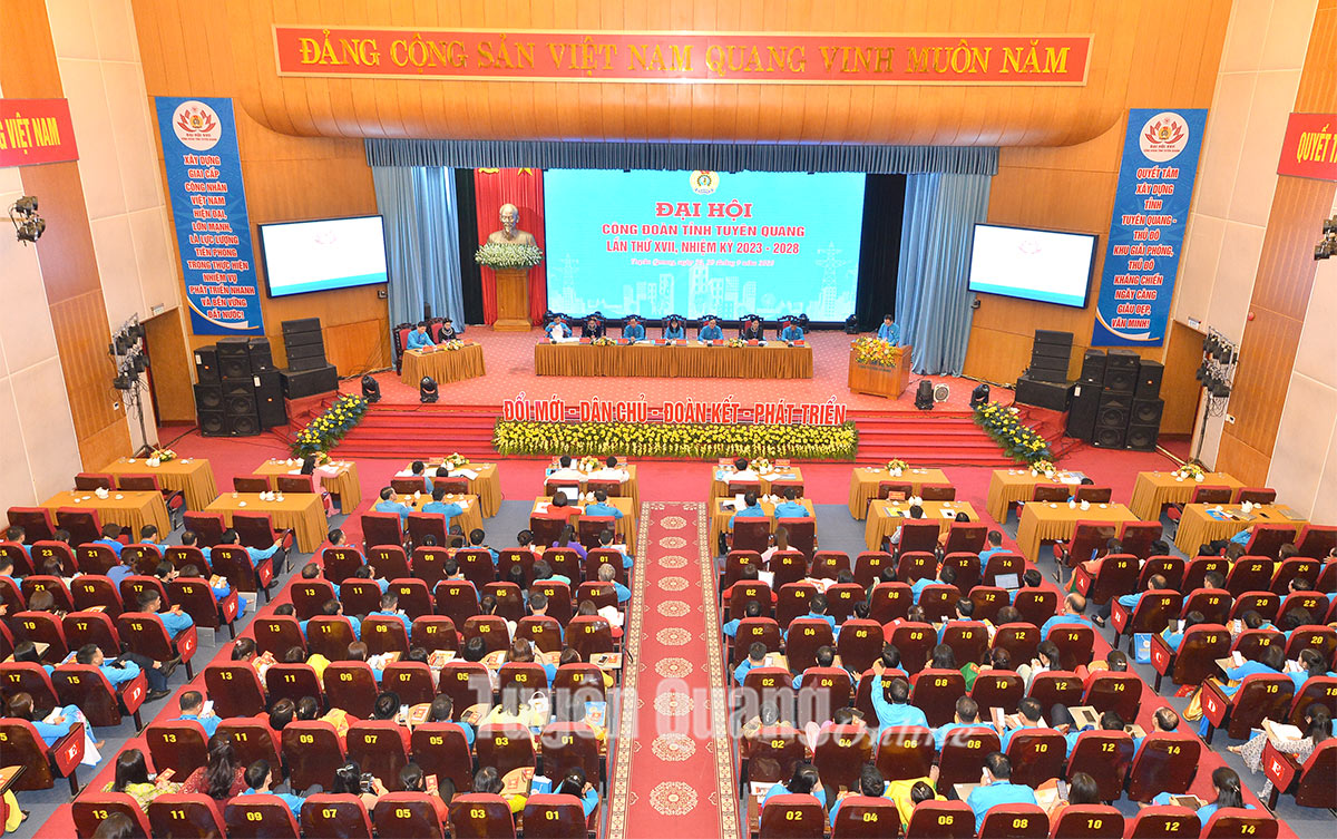 Khai mạc Đại hội Công đoàn tỉnh Tuyên Quang lần thứ XVII, nhiệm kỳ 2023-2028
