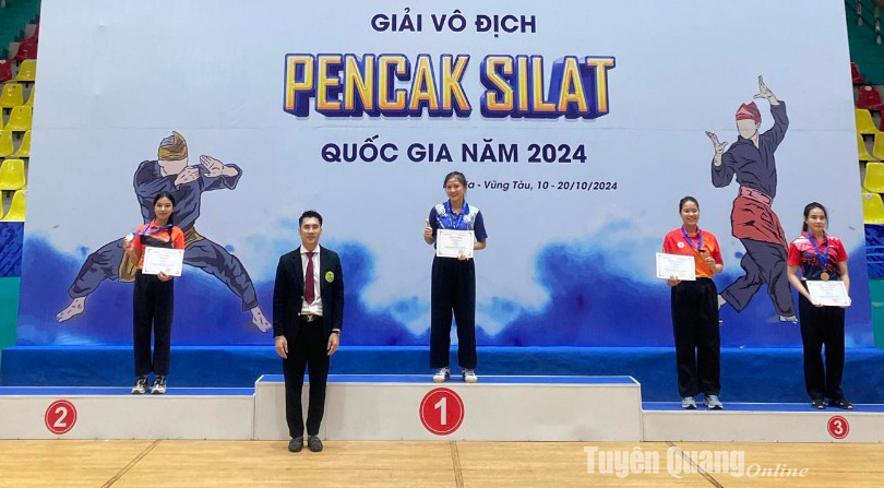 Tuyên Quang giành 3 huy chương tại Giải Vô địch Pencak Silat Quốc gia